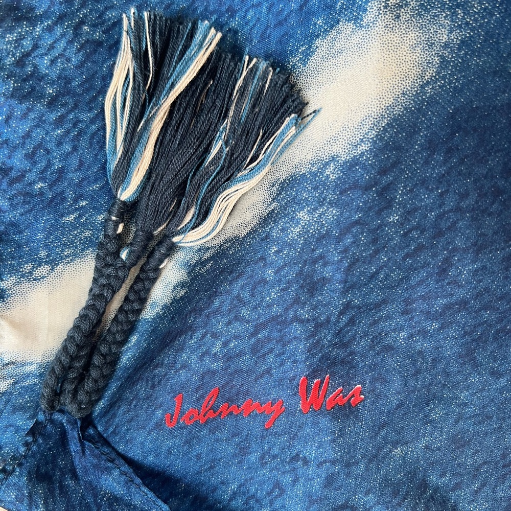 Johnny Was silk scarf - Picture 4 of 6
